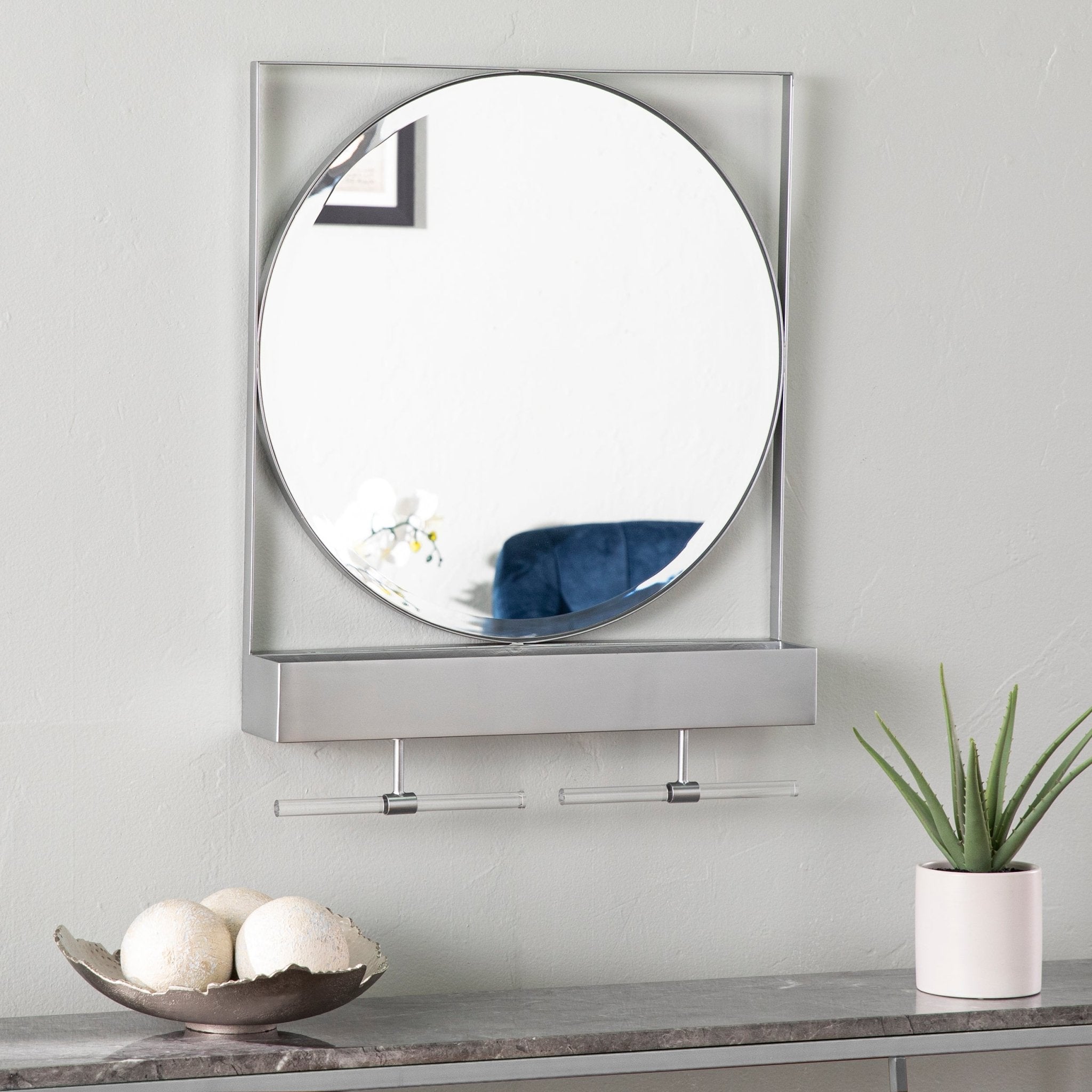 Anthrop Decorative Mirror w/ Storage - Tuesday Morning - Decorative Mirrors