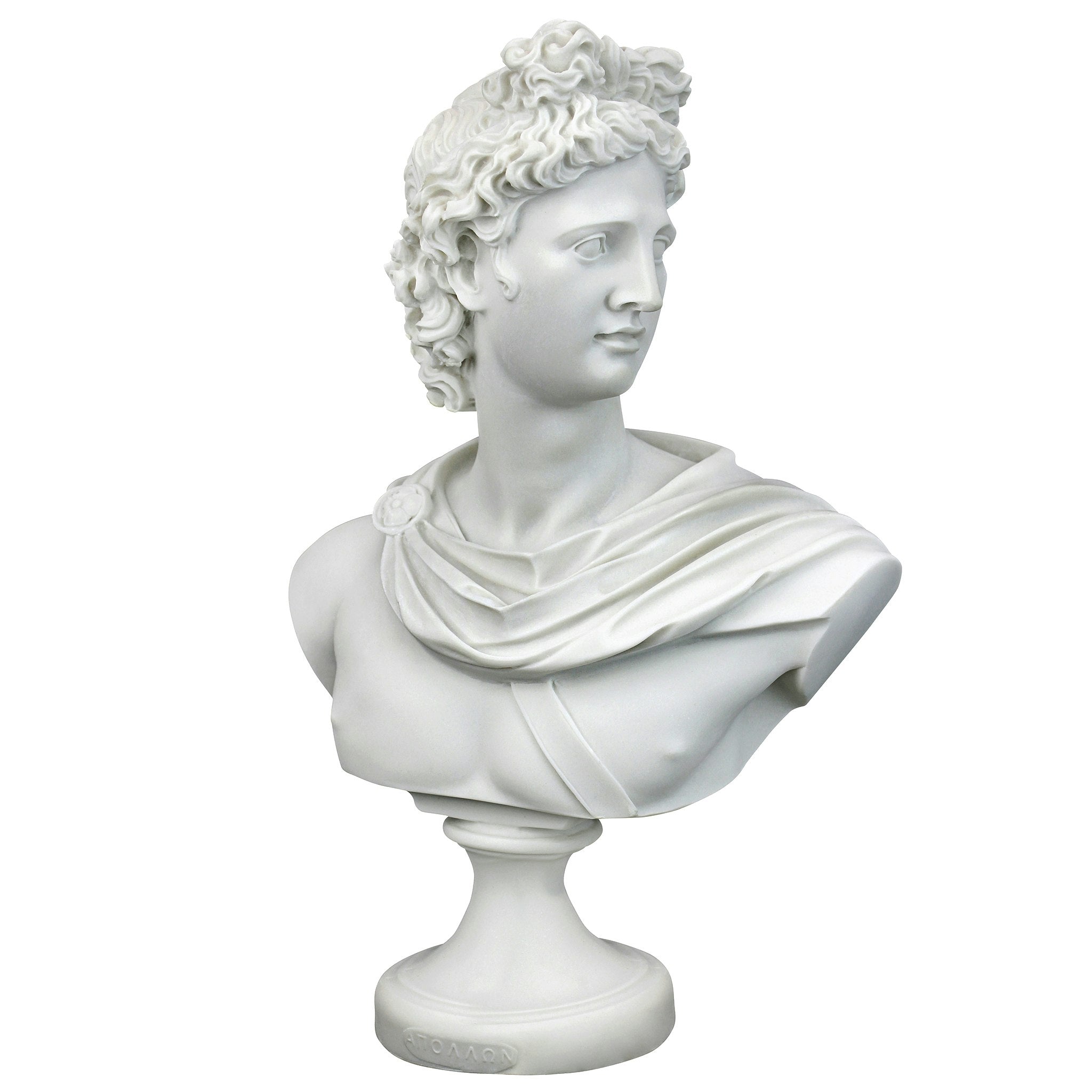 Apollo Belvedere Bonded Marble Greek Sculptural Bust - Tuesday Morning - Statues & Sculptures