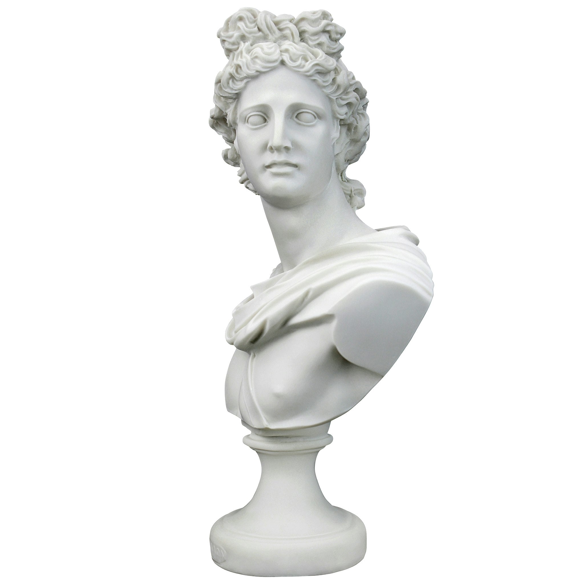 Apollo Belvedere Bonded Marble Greek Sculptural Bust - Tuesday Morning - Statues & Sculptures