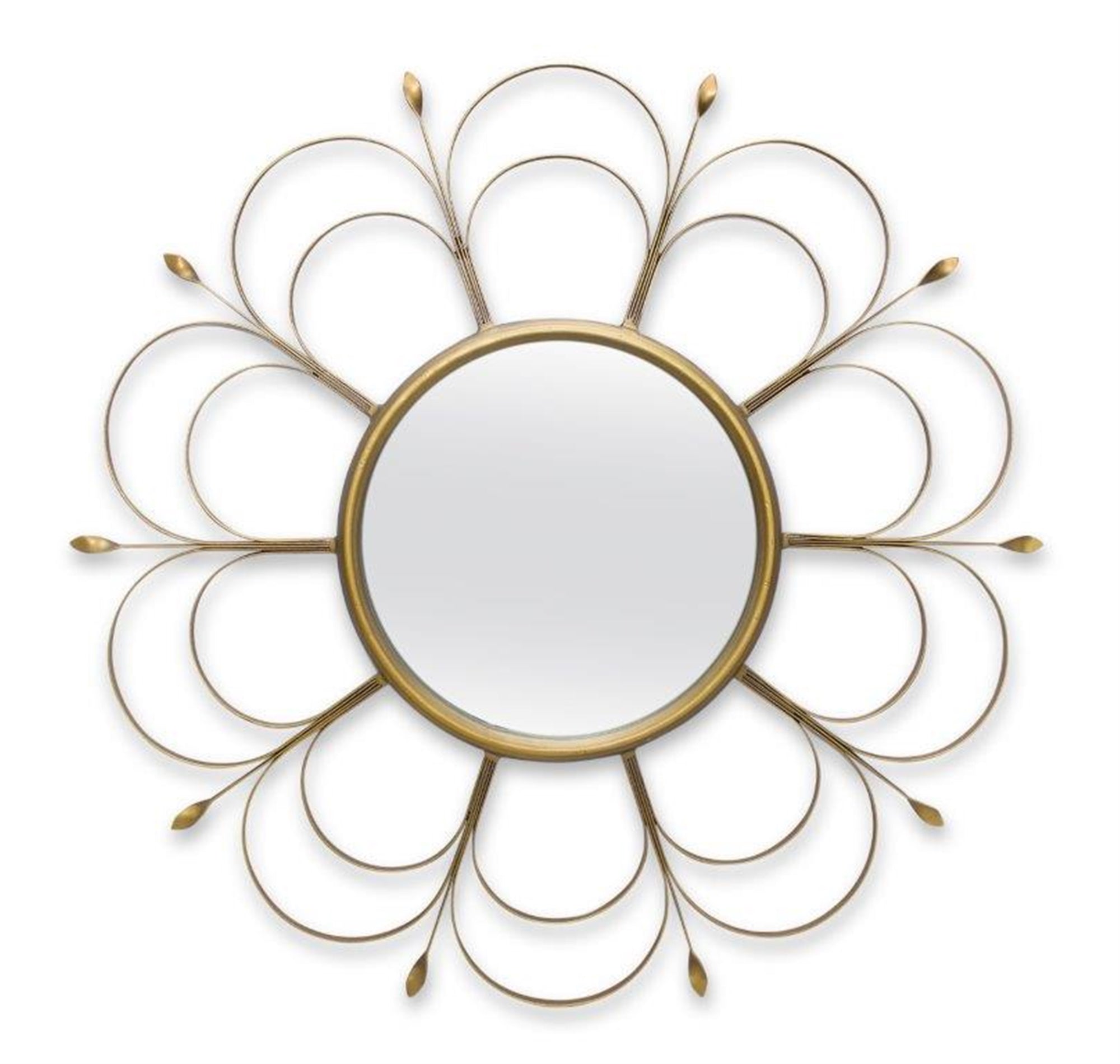 Art Deco Flower Wall Mirror 24