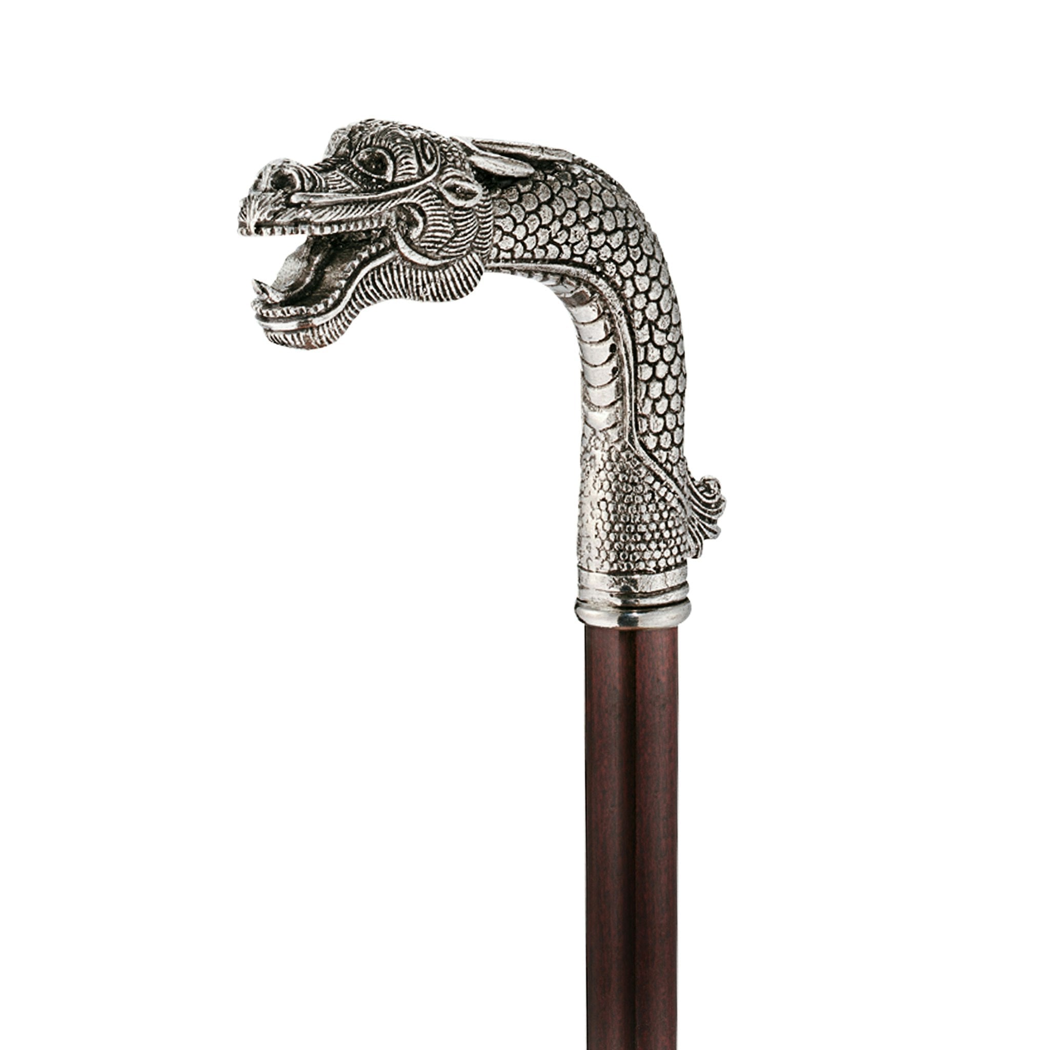 Asian Dragon Pewter Walking Stick - Tuesday Morning - Walking Sticks