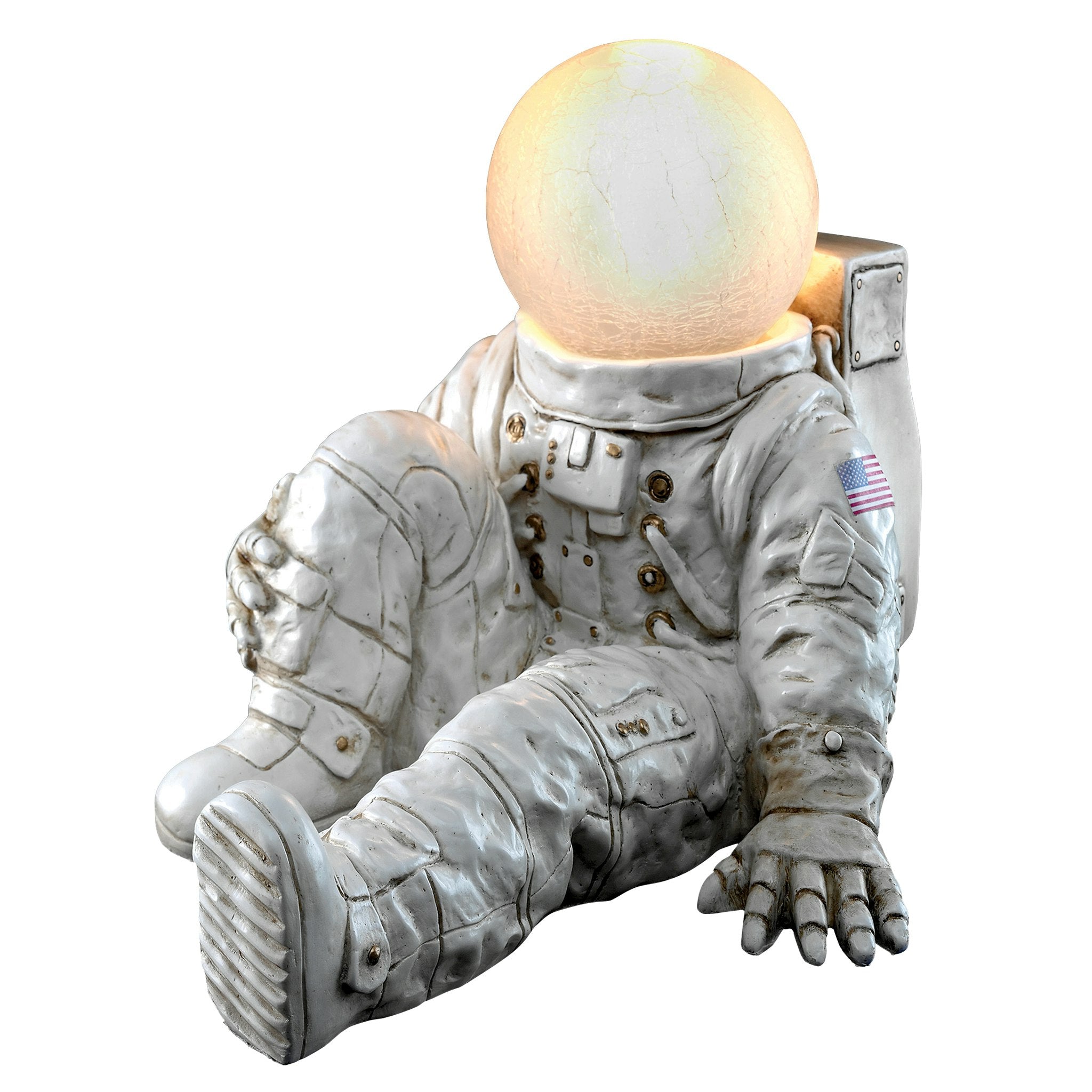 Astronaut at Ease Lighted Sculpture - Tuesday Morning - Table & Desk Lamps