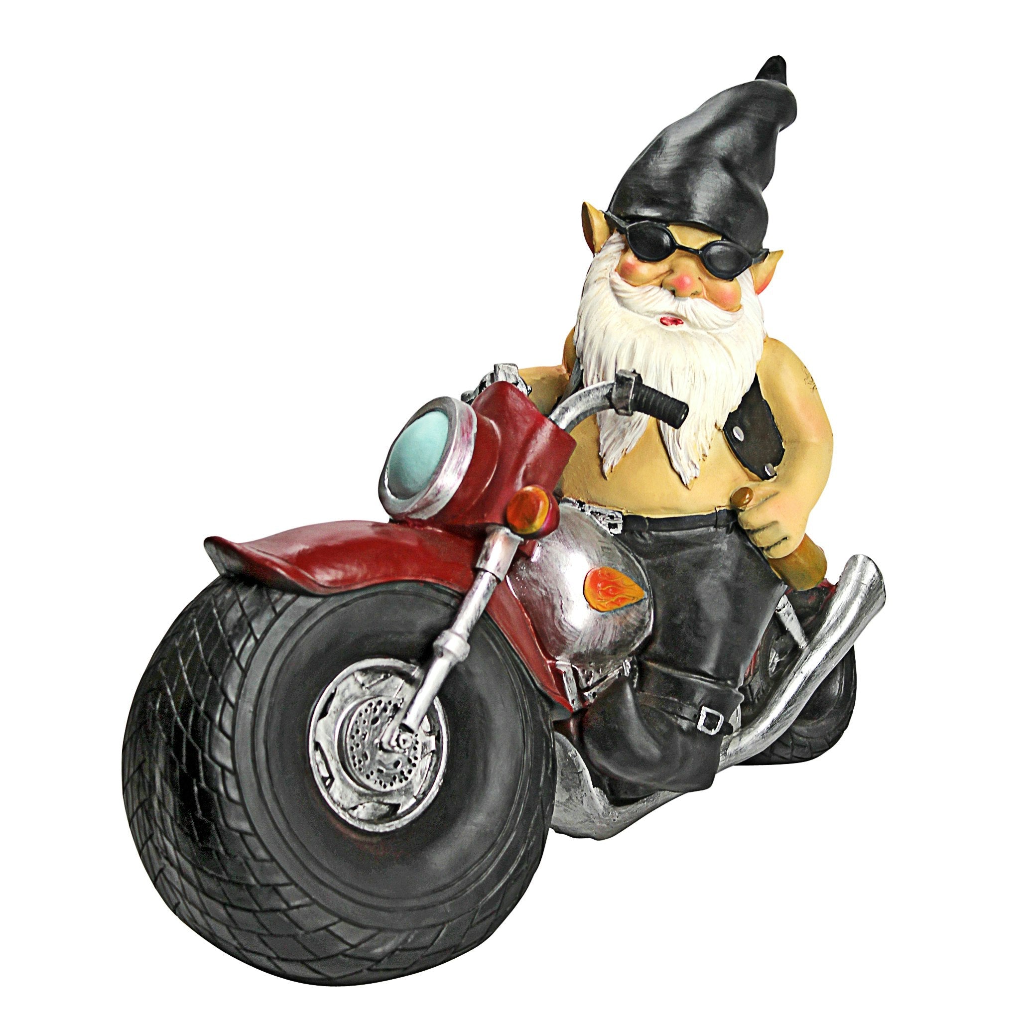 Axle Grease, the Biker Gnome Statue - Tuesday Morning - Garden Decor