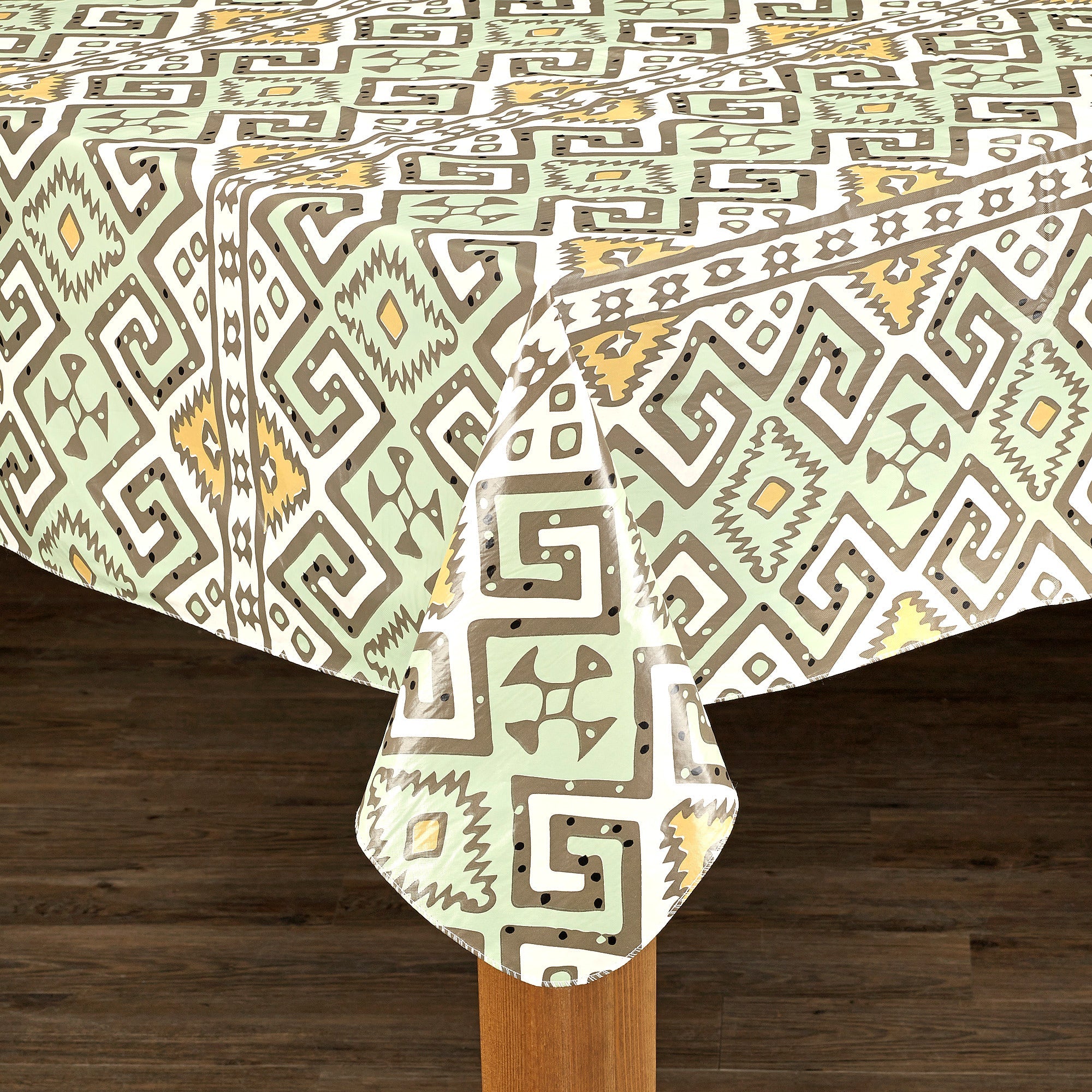 Aztec 100% Vinyl Tablecloth - Tuesday Morning - Tablecloths