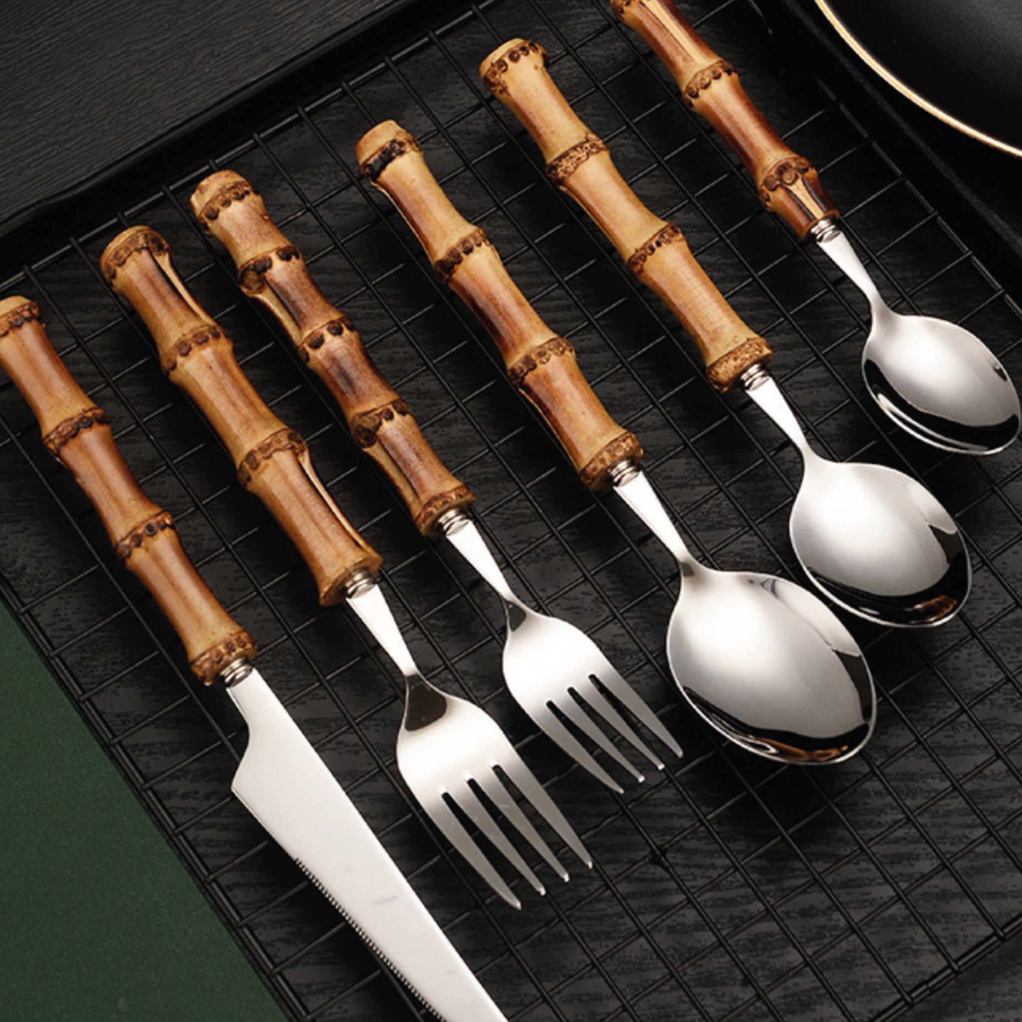 Bamboo Flatware Place Set of 4 - Tuesday Morning - Flatware