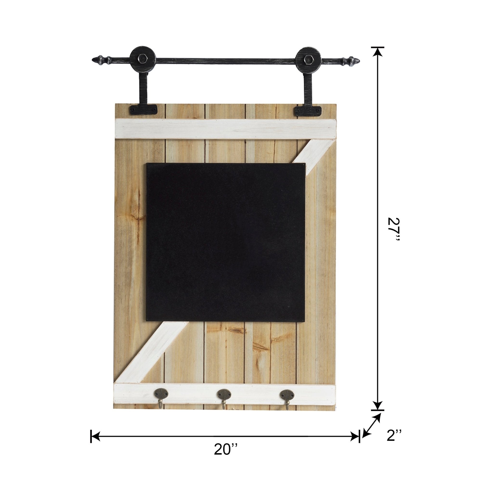 Barndoor Chalkboard with Hook - Tuesday Morning - Wall Art