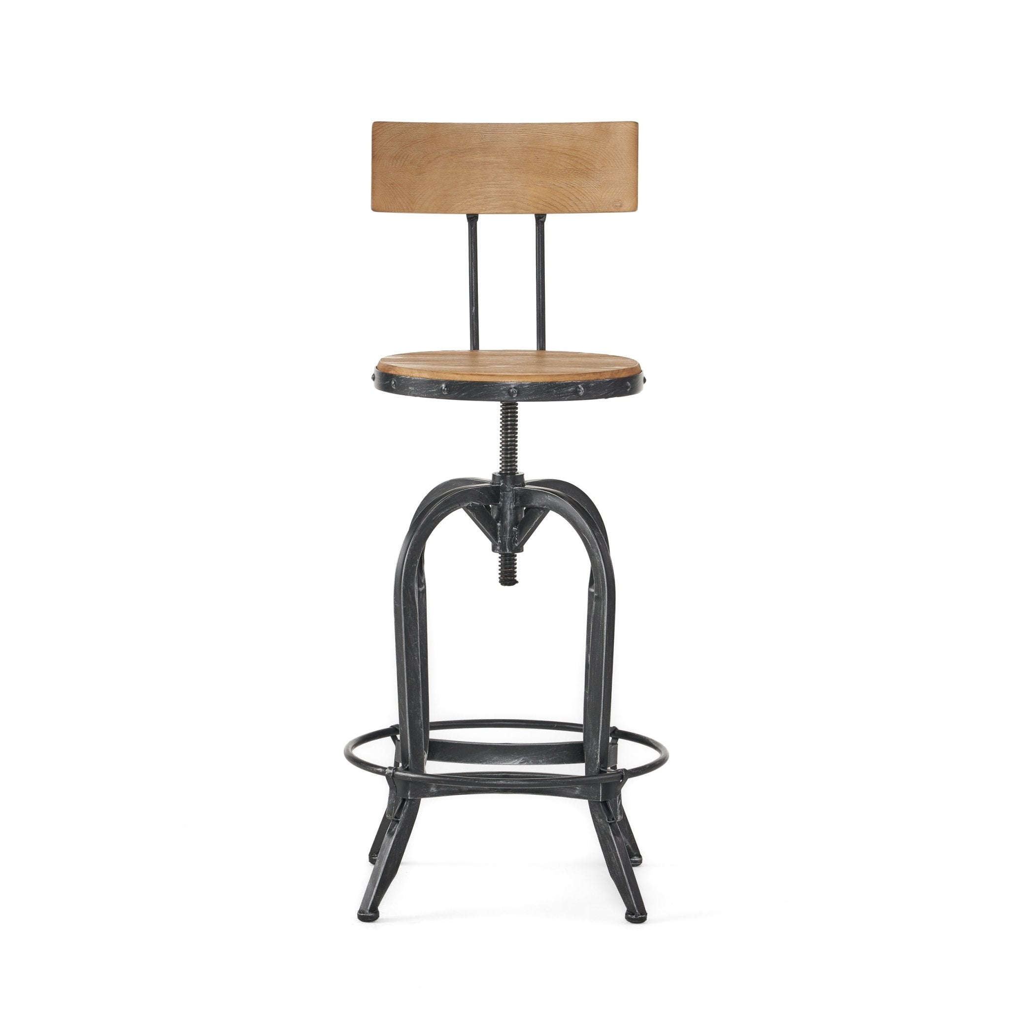 BARSTOOL WITH FIR WOOD - Tuesday Morning - Table & Bar Stools