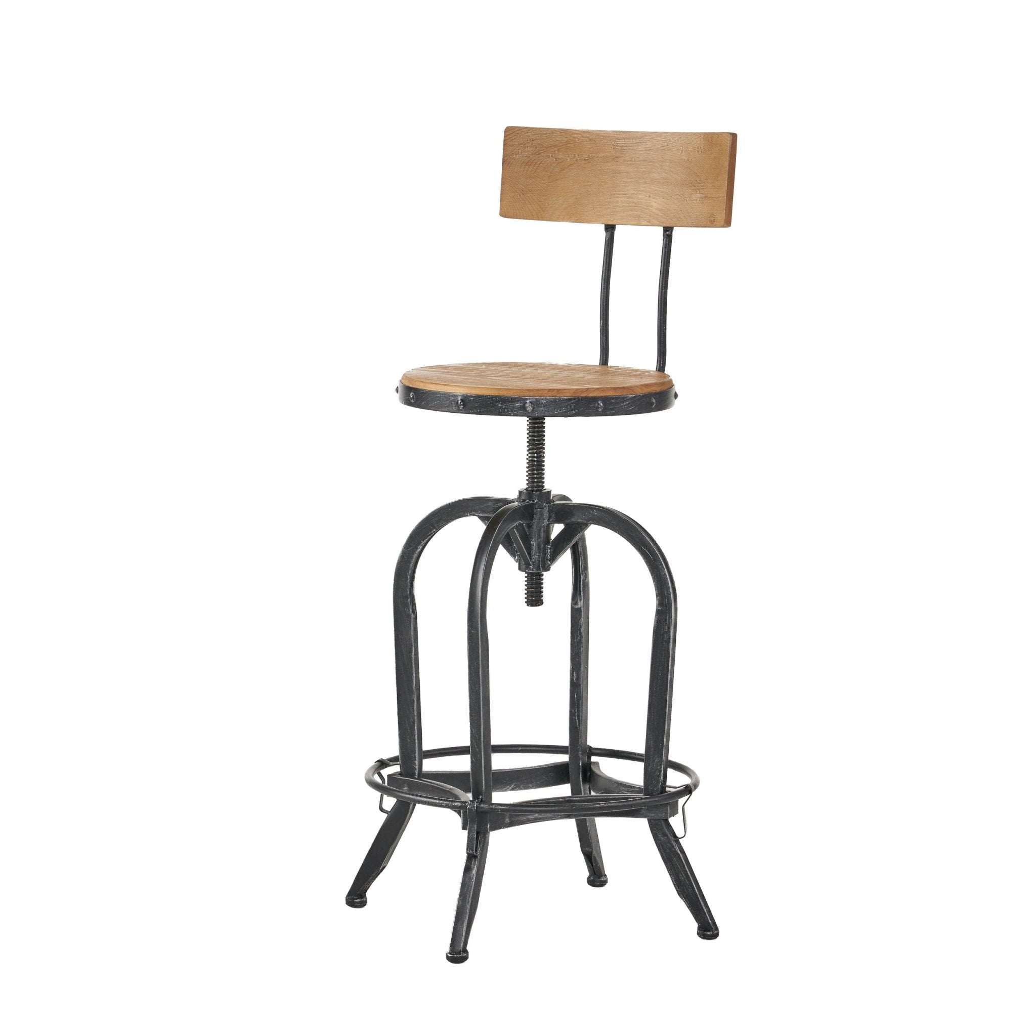 BARSTOOL WITH FIR WOOD - Tuesday Morning - Table & Bar Stools