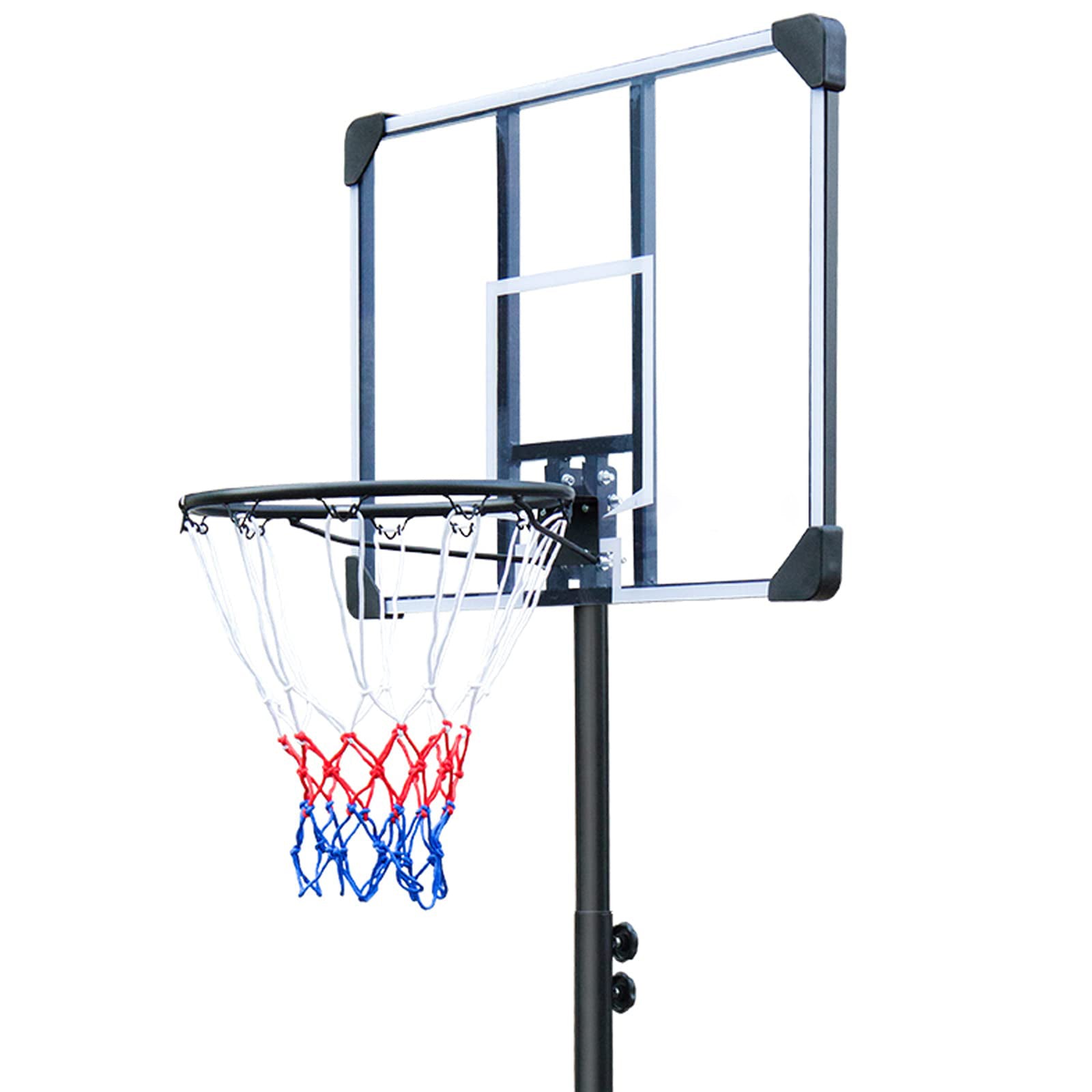 Basketball Hoop Portable Basketball Goal for Indoor Outdoor Basketball Stand 5.6 - 7 ft Adjustable 32 in Backboard with Wheels - Tuesday Morning - Exercise Equipment