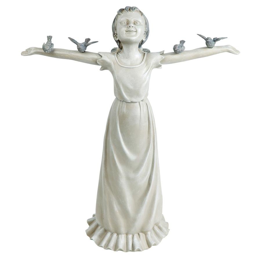 Basking in God's Glory Little Girl Statue: Medium - Tuesday Morning - Statues & Sculptures