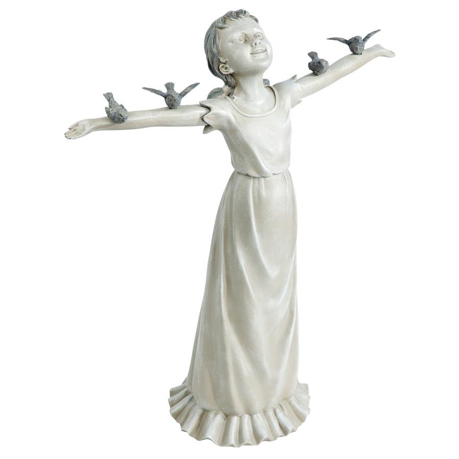 Basking in God's Glory Little Girl Statue: Medium - Tuesday Morning - Statues & Sculptures