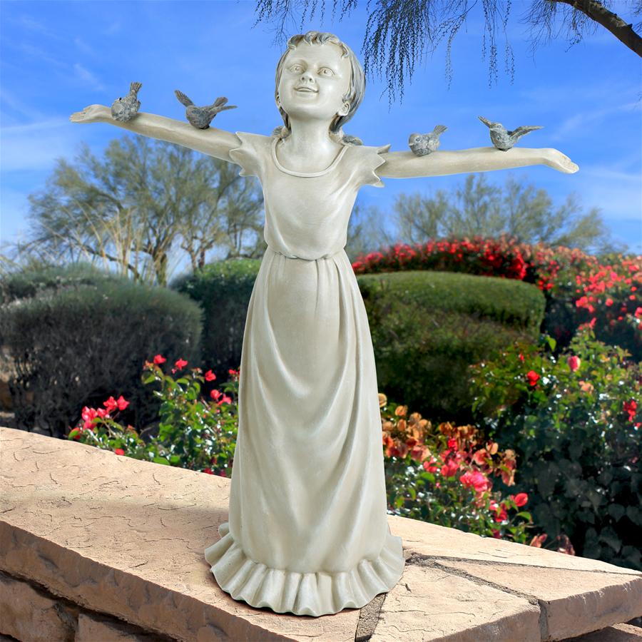 Basking in God's Glory Little Girl Statue: Medium - Tuesday Morning - Statues & Sculptures