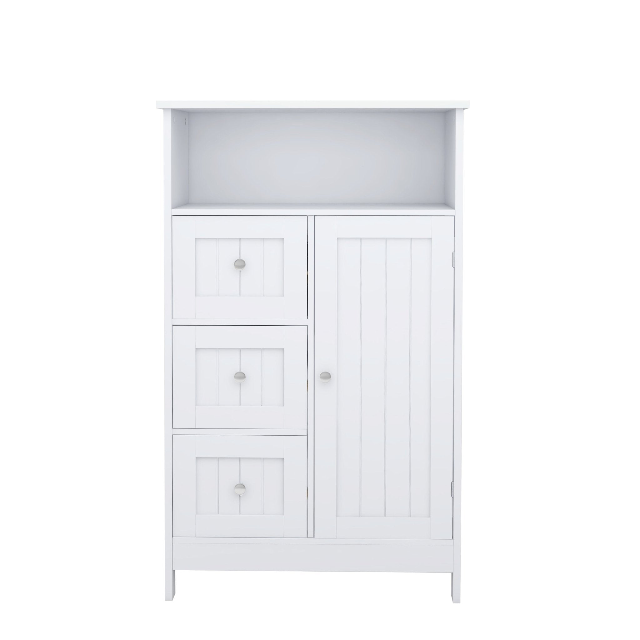 Bathroom standing storage cabinet with 3 drawers and 1 door - White - Tuesday Morning - Bathroom Cabinets & Storage