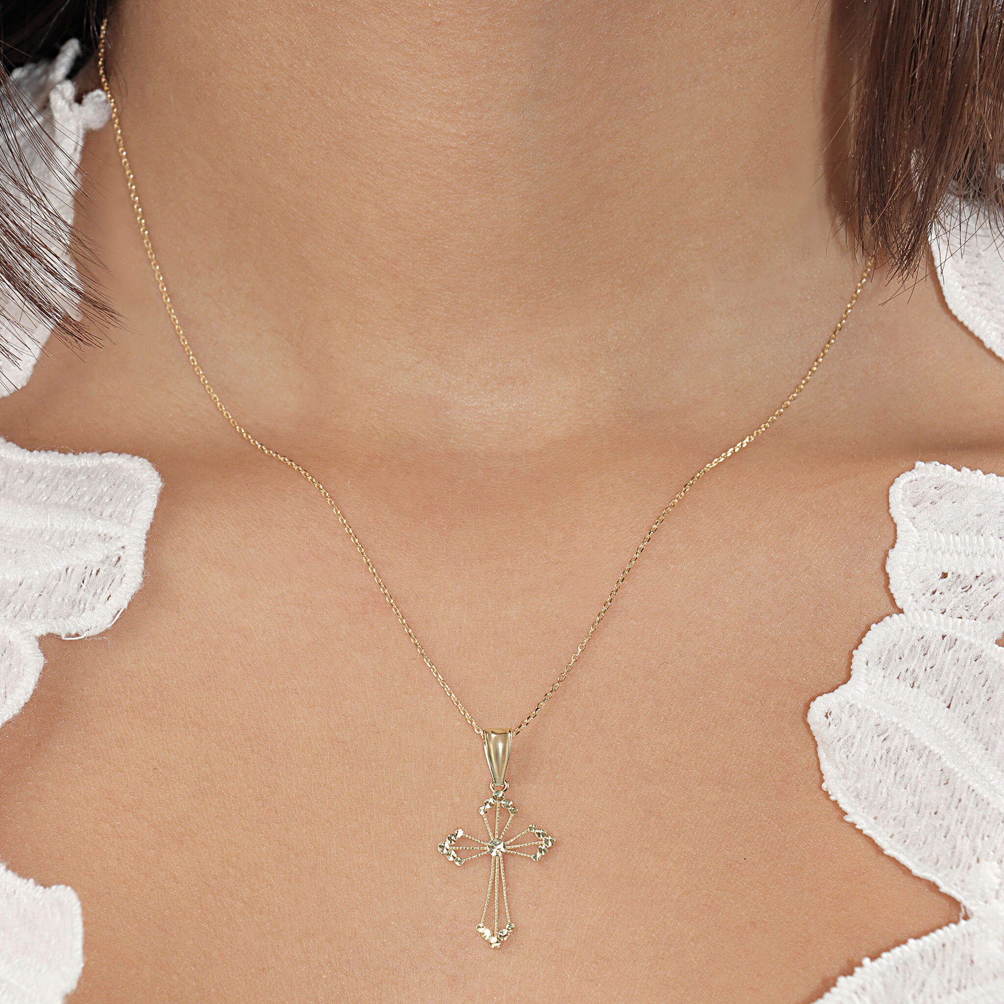 Beam of Light Cross Pendant - Tuesday Morning - Pendants & Charms