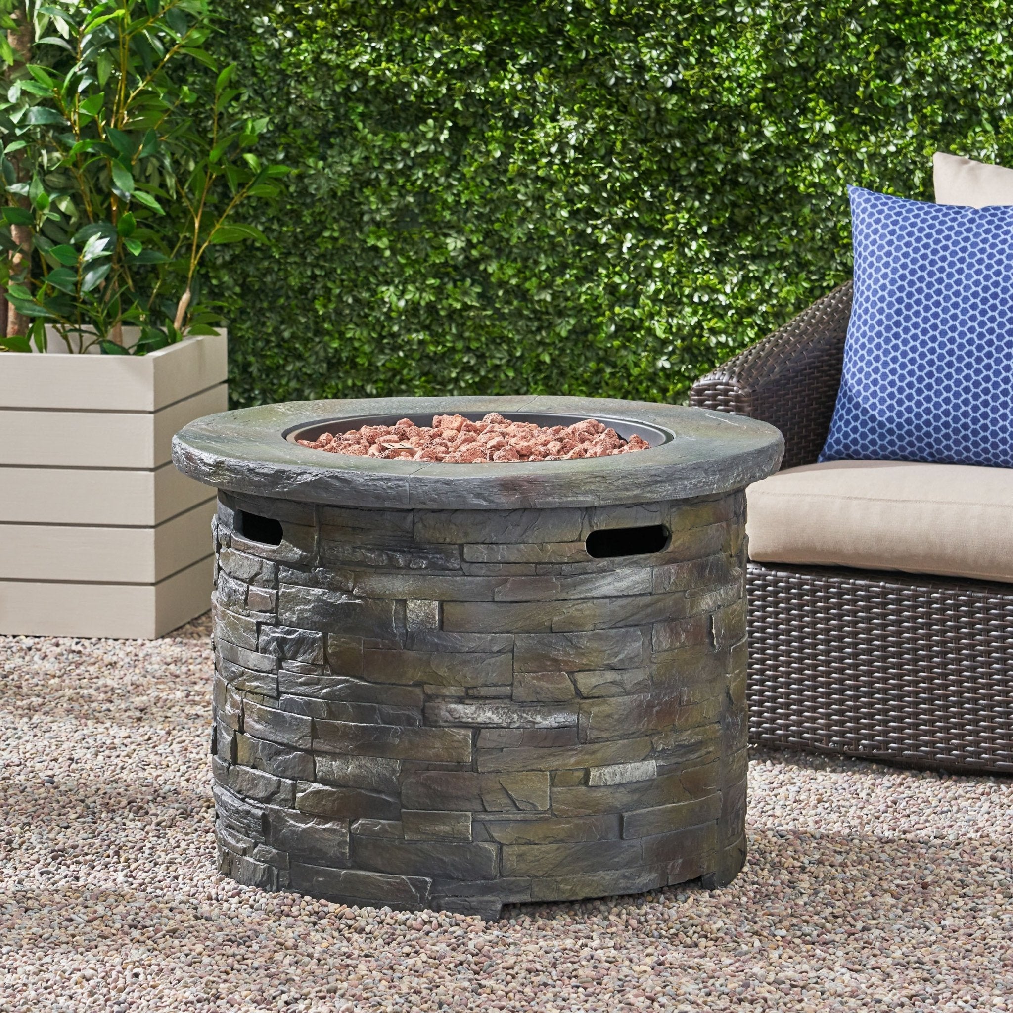 BEESTON 35 40000 BTU FIREPIT - ROUND - Tuesday Morning - Fire Pits