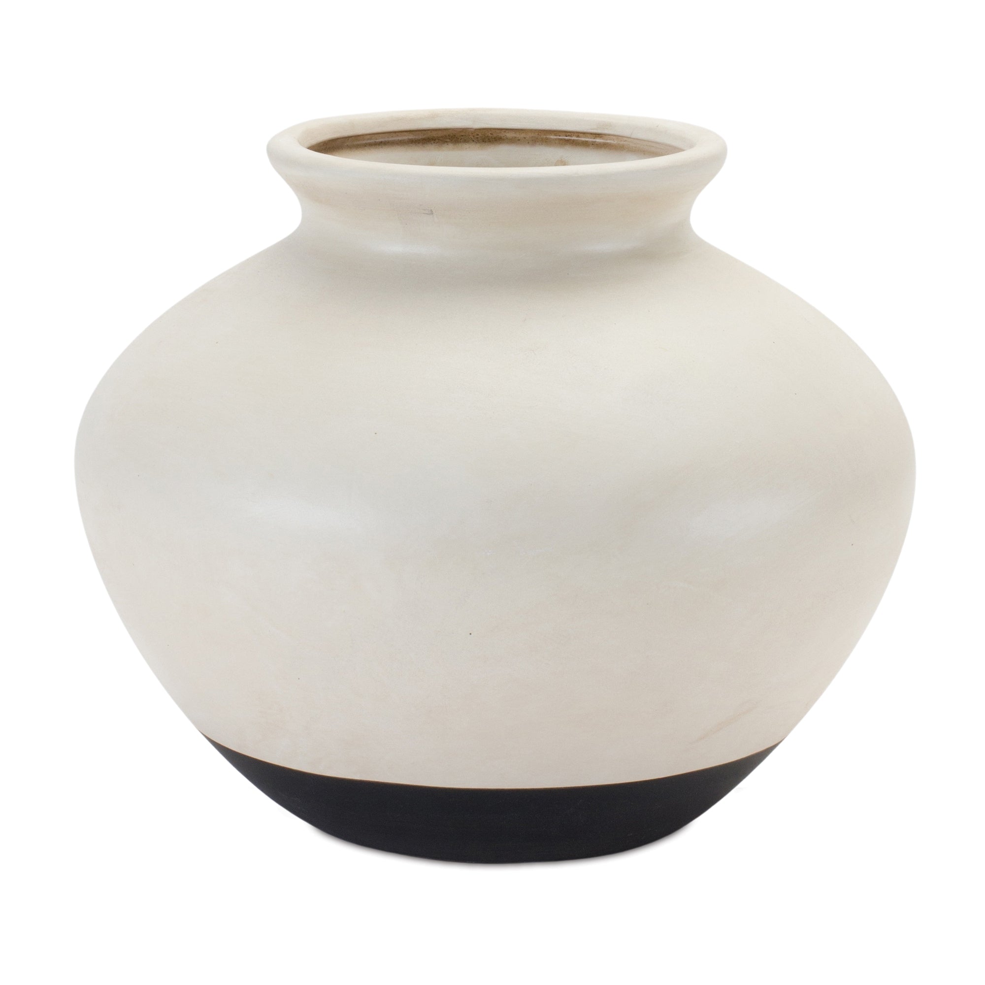 Beige Two Tone Ceramic Vase 9