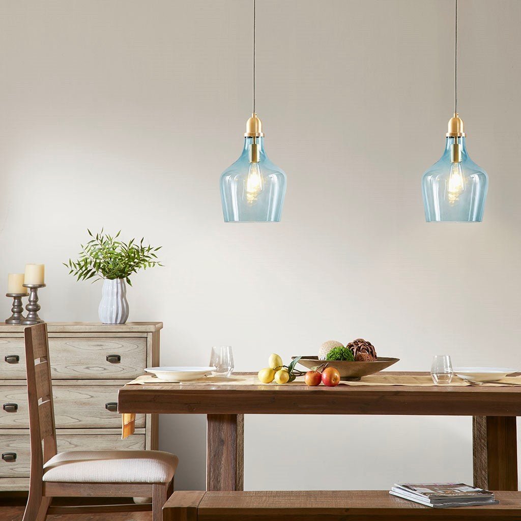 Bell Shaped Glass Pendant - Tuesday Morning - Pendant Lights