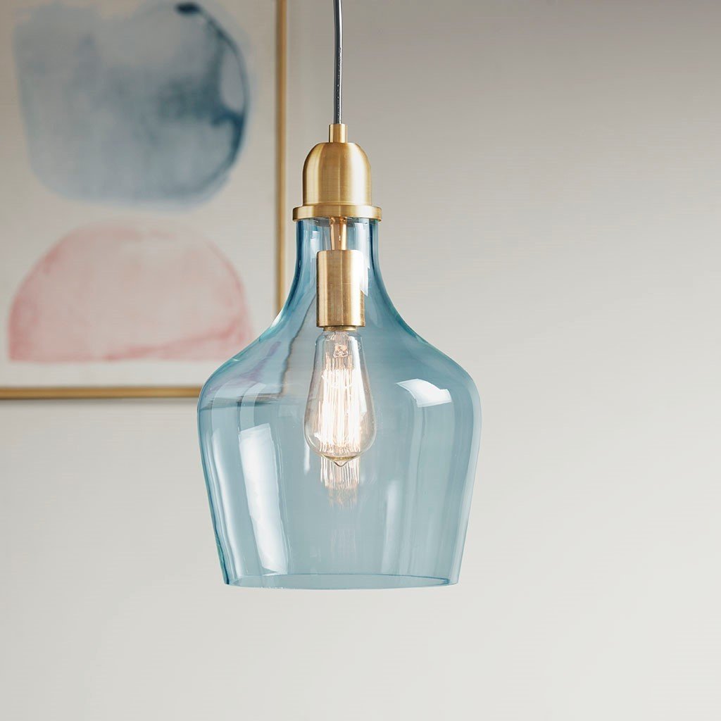 Bell Shaped Glass Pendant - Tuesday Morning - Pendant Lights