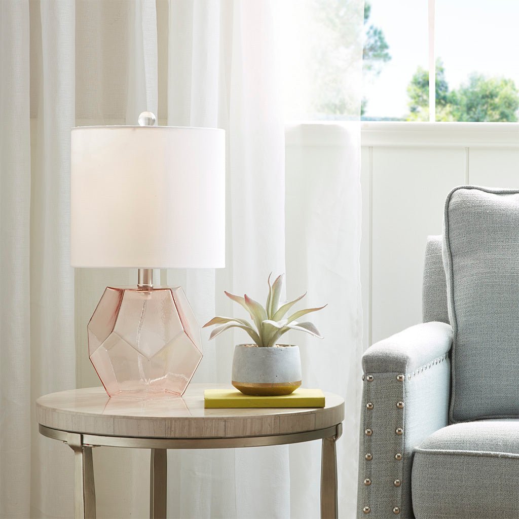 Bella Geometric Glass Table Lamp - Tuesday Morning - Table & Desk Lamps