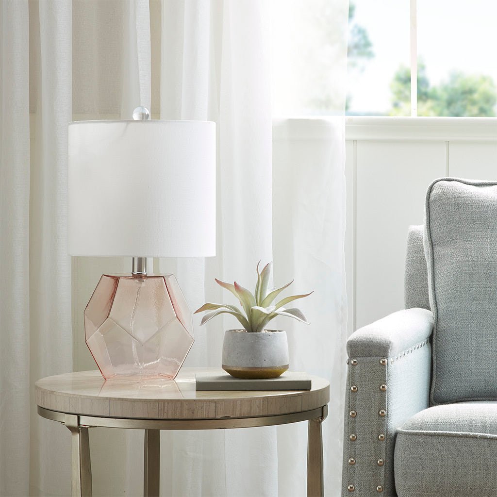 Bella Geometric Glass Table Lamp - Tuesday Morning - Table & Desk Lamps