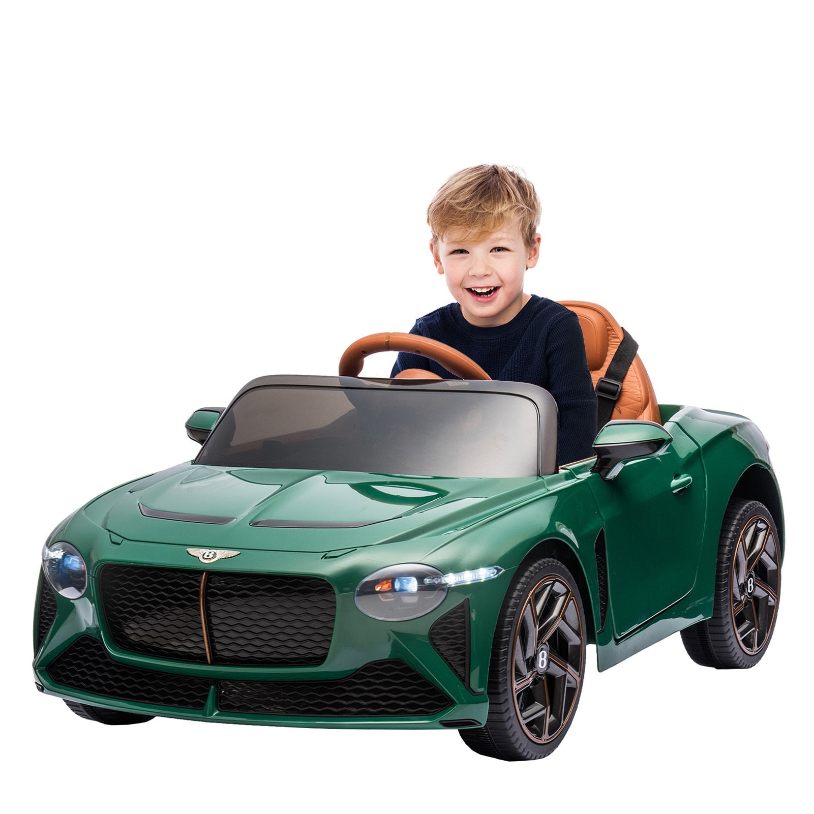 Bentley Mulsanne,12v7A Kids ride on car 2.4G W/Parents Remote Control,Three speed adjustable, Power display, USB,MP3, Bluetooth, LED light, Three - point safety belt - Tuesday Morning - Riding Toys