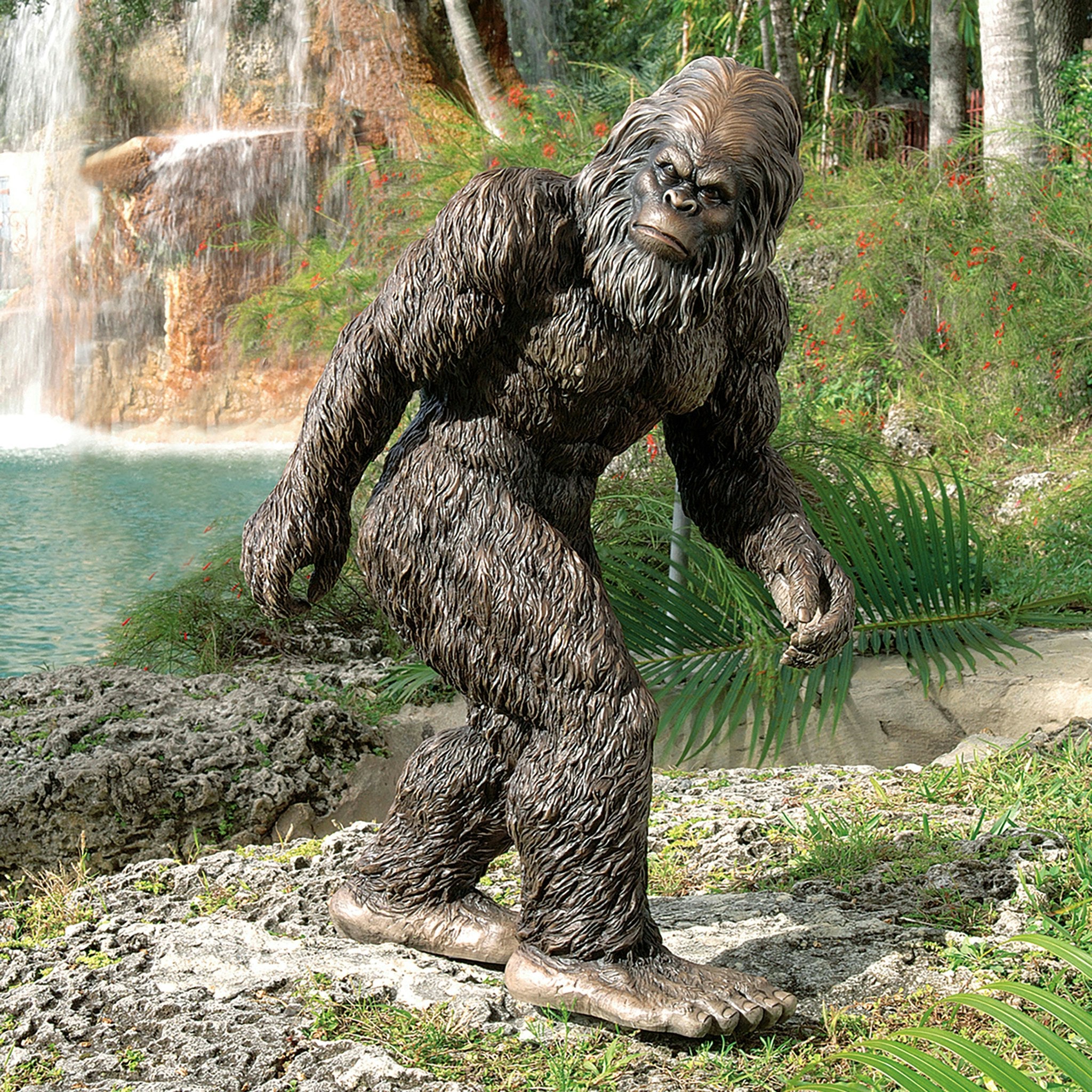 Bigfoot, the Garden Yeti Statue: Large - Tuesday Morning - Statues & Sculptures