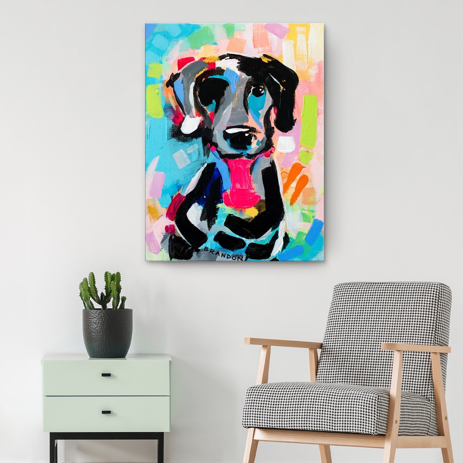 Black Lab' Wrapped Canvas Wall Art - Tuesday Morning - Wall Art