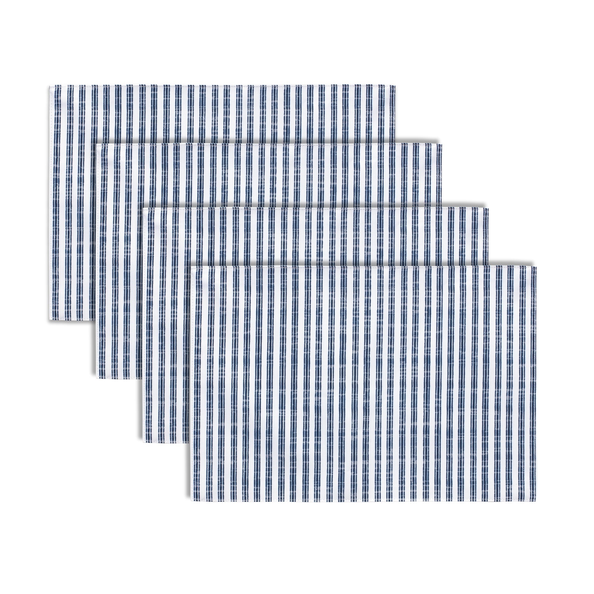 Blue and White Striped Dining Placemat (Set of 4) - Tuesday Morning - Table Runners