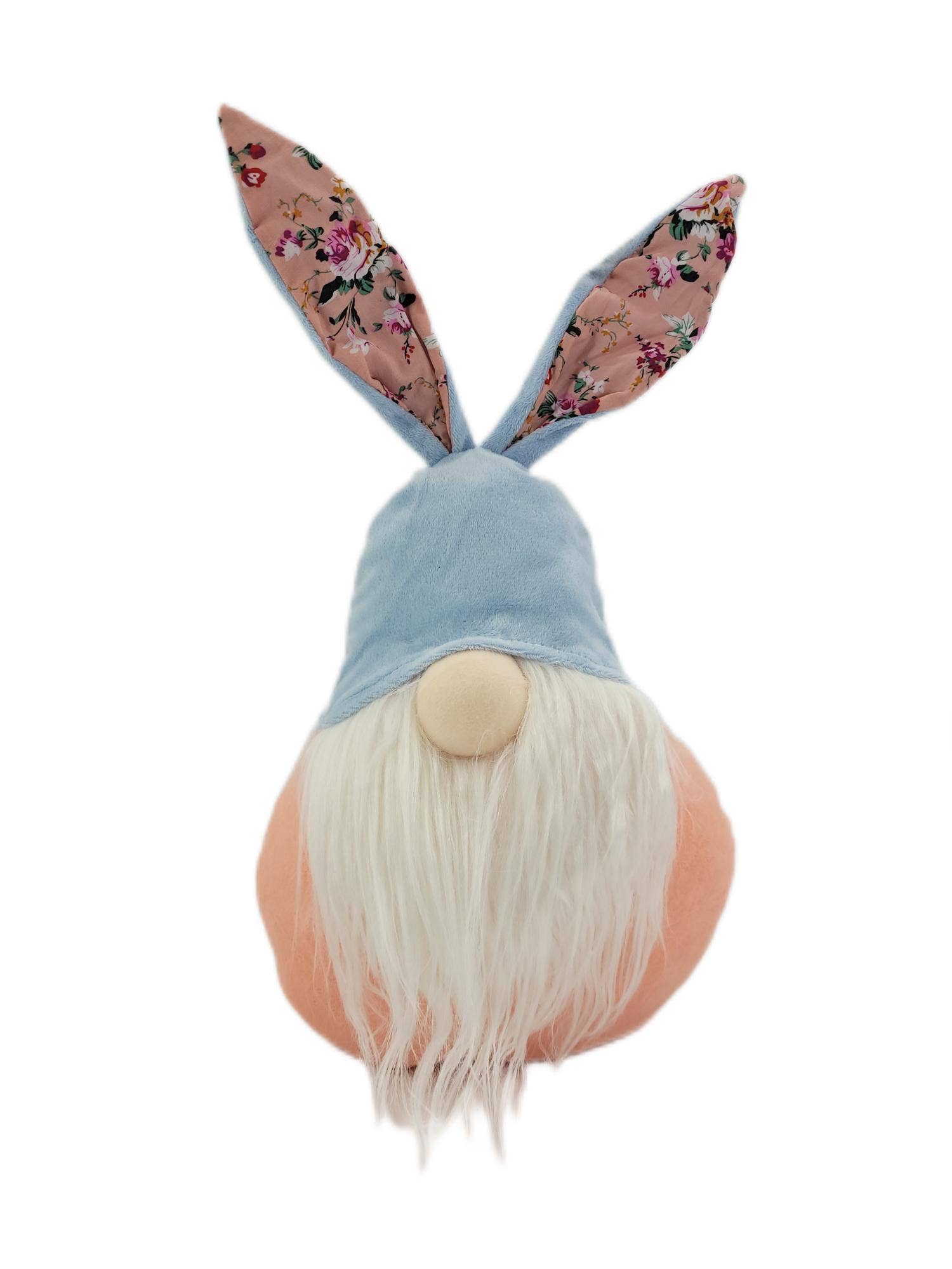 Blue Bunny Ears Fabric Gnome - Tuesday Morning - Decorative Objects