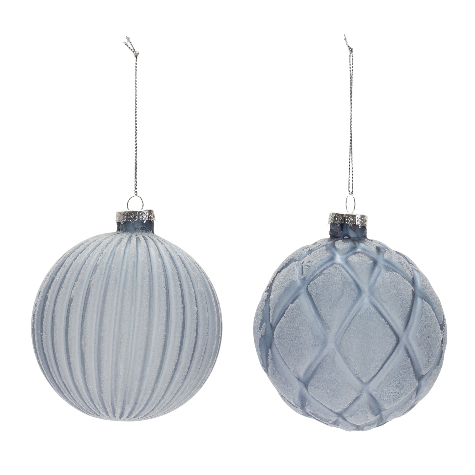 Blue Frosted Glass Ball Ornament (Set of 6) - Tuesday Morning - Decorative Objects