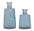 Blue Glass Tapered Bottle Vase (Set of 2) - Tuesday Morning - Vases