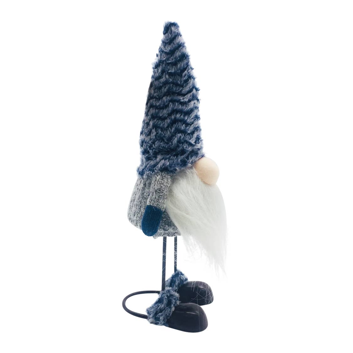 Blue Hat Fabric Standing Gnome w/ Metal Shaking Body - Tuesday Morning - Decorative Objects