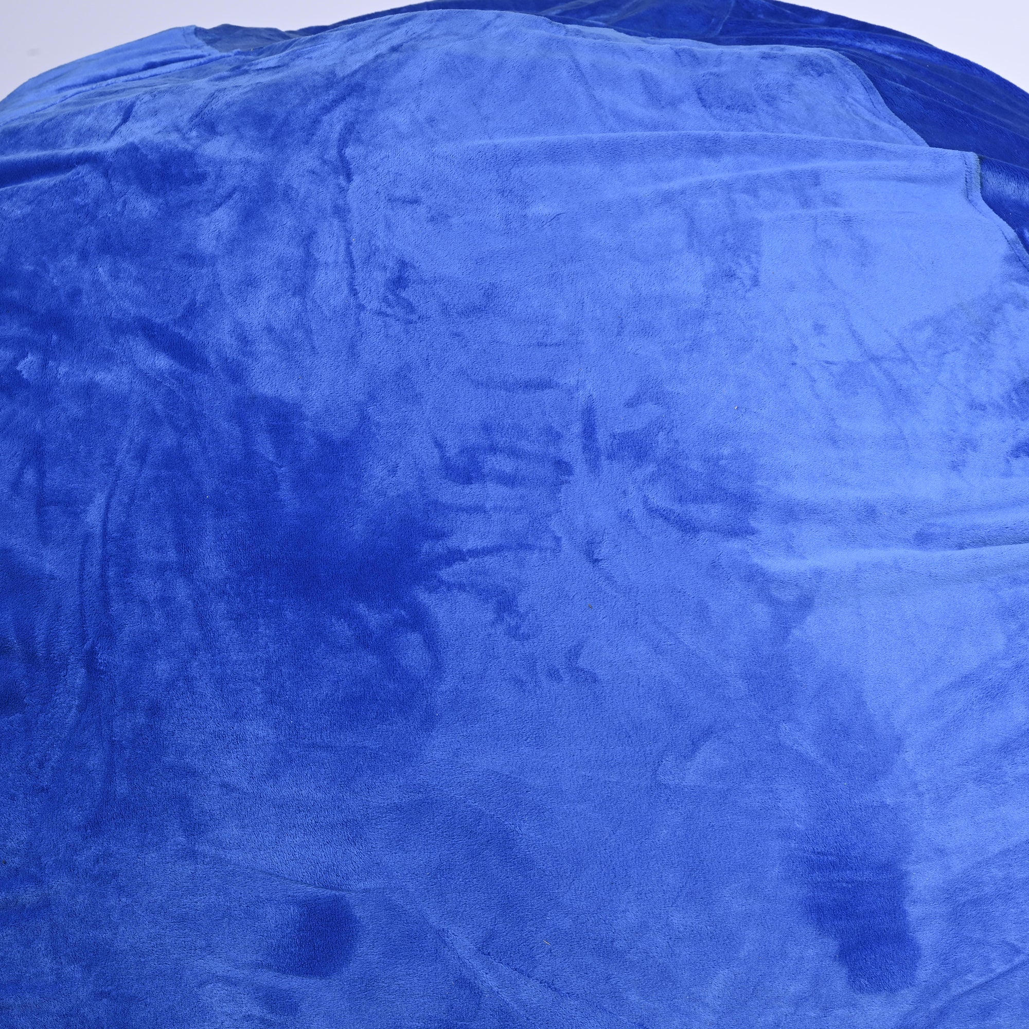 Blue Velvet Bean Bag Chair, 5ft Plush Floor Chair with Washable Cover Filled with Shredded memory Foam. - Tuesday Morning - Beanbags