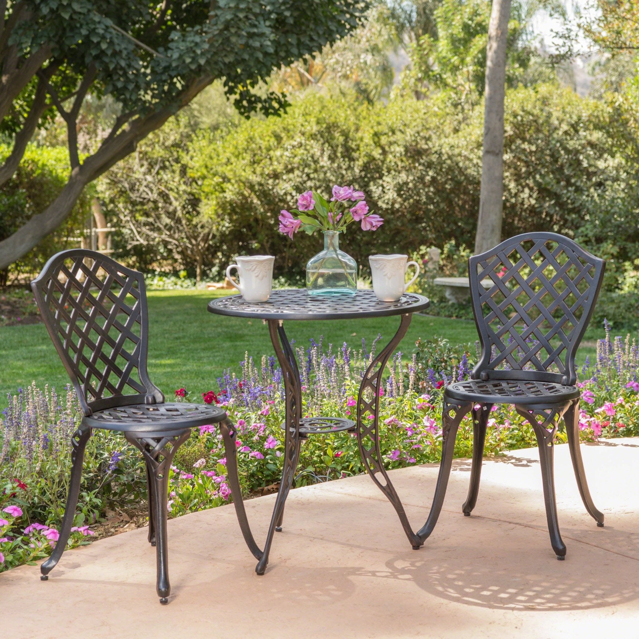 BONO METAL BISTRO SET - Tuesday Morning - Outdoor Furniture Sets