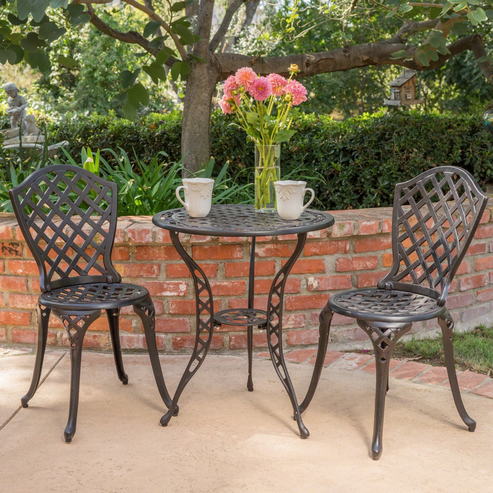 BONO METAL BISTRO SET - Tuesday Morning - Outdoor Furniture Sets