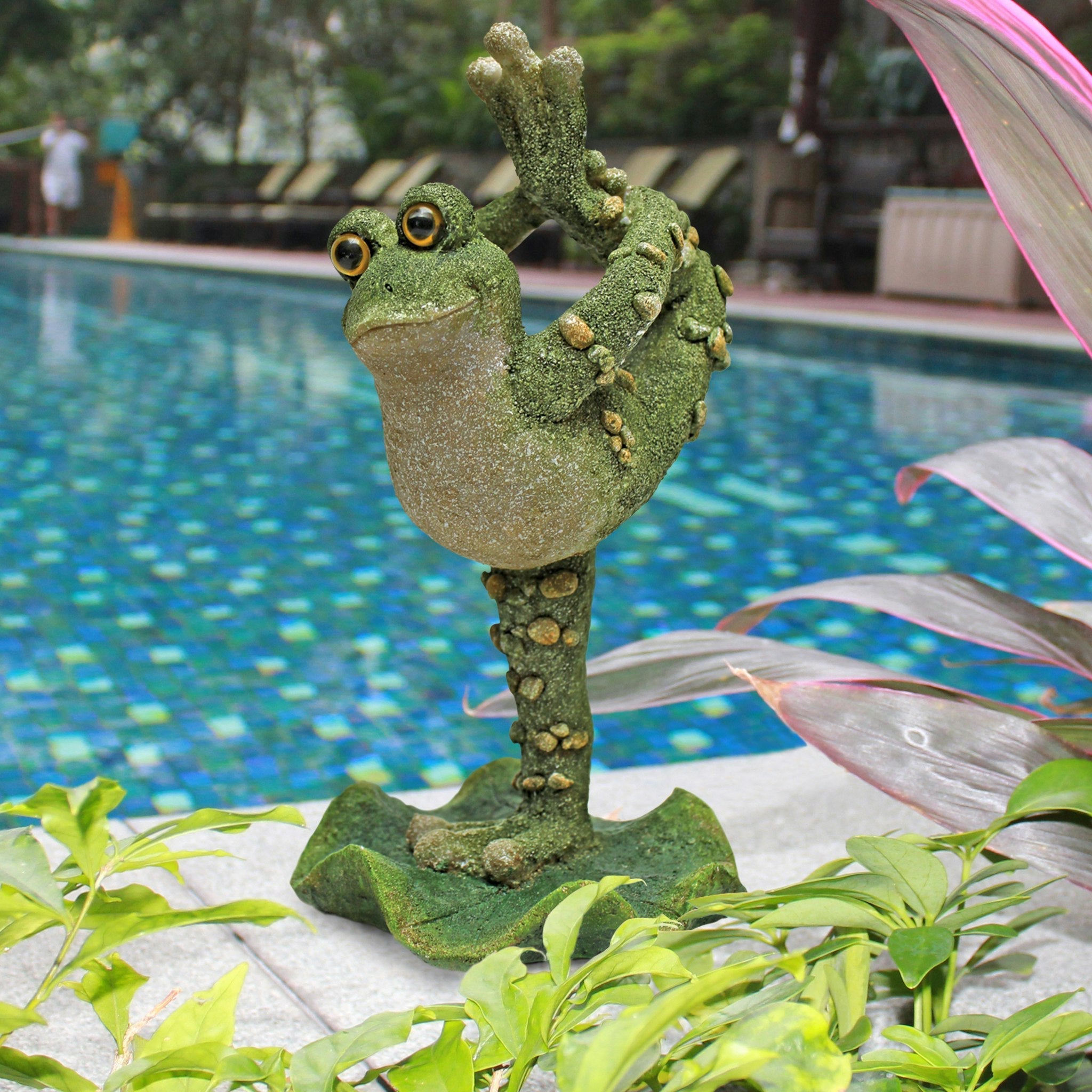 Boogie Down, Dancing Frog Statues: Leg Up - Tuesday Morning - Statues & Sculptures