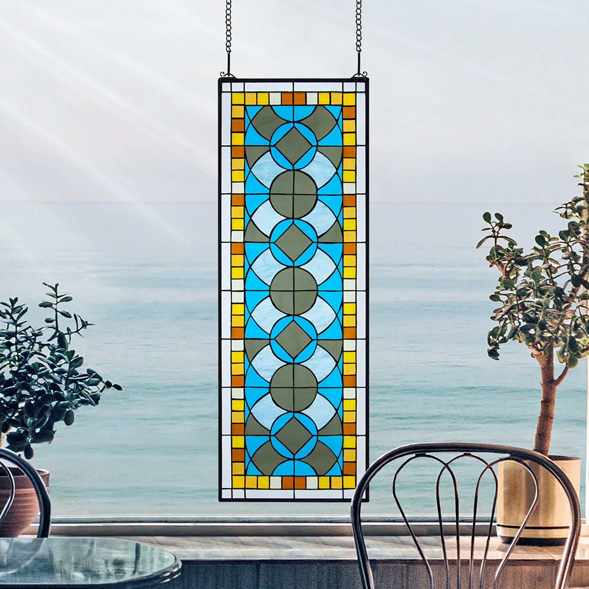 Boundless Rhythm Tiffany - Style Stained Glass Window - Tuesday Morning - Wall Accents