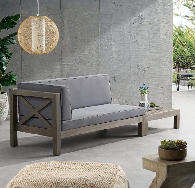 BRAVA X - BACK CORNER BENCH - L WITH COFFEE TABLE - Tuesday Morning - Outdoor Furniture Sets