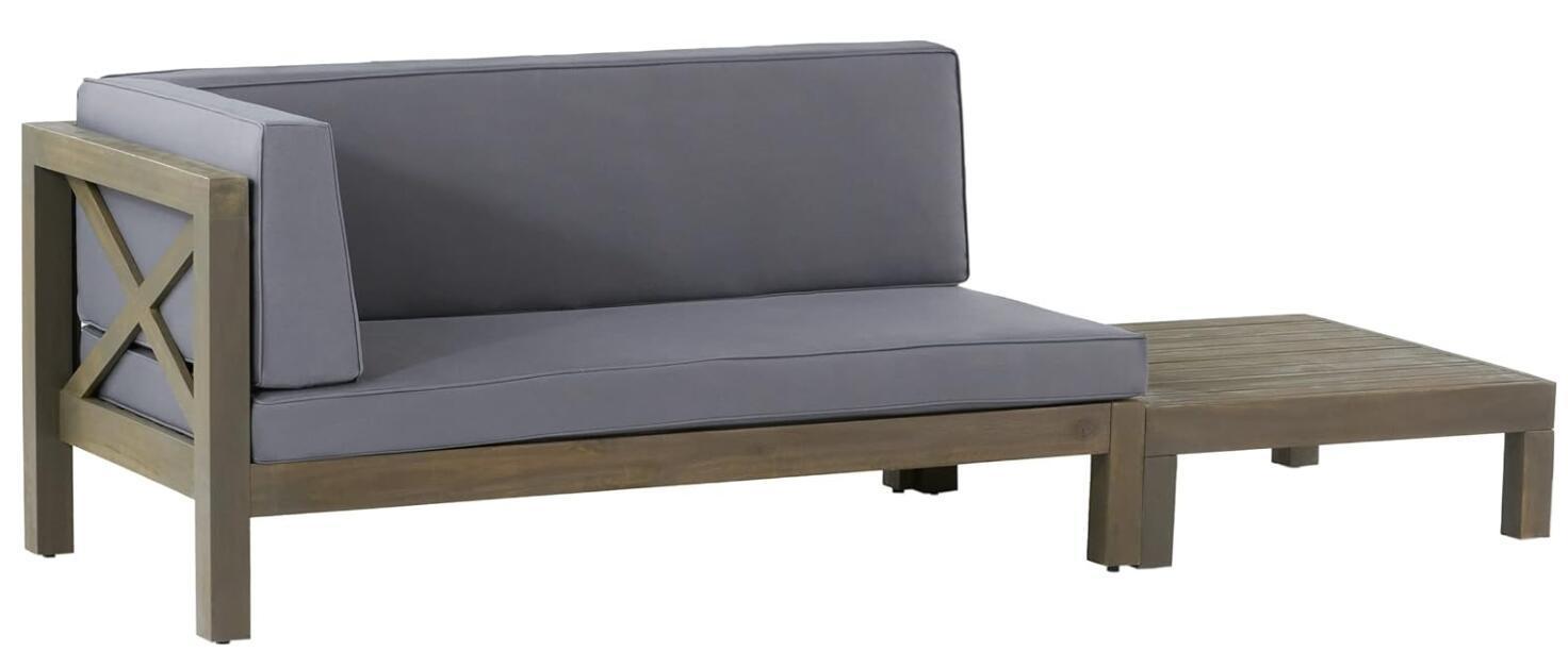 BRAVA X - BACK CORNER BENCH - L WITH COFFEE TABLE - Tuesday Morning - Outdoor Furniture Sets