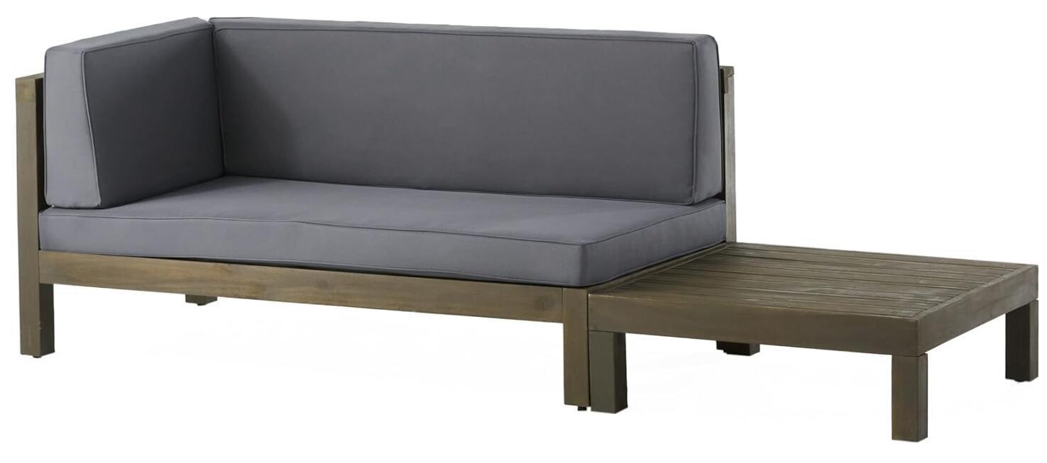 BRAVA X - BACK CORNER BENCH - L WITH COFFEE TABLE - Tuesday Morning - Outdoor Furniture Sets