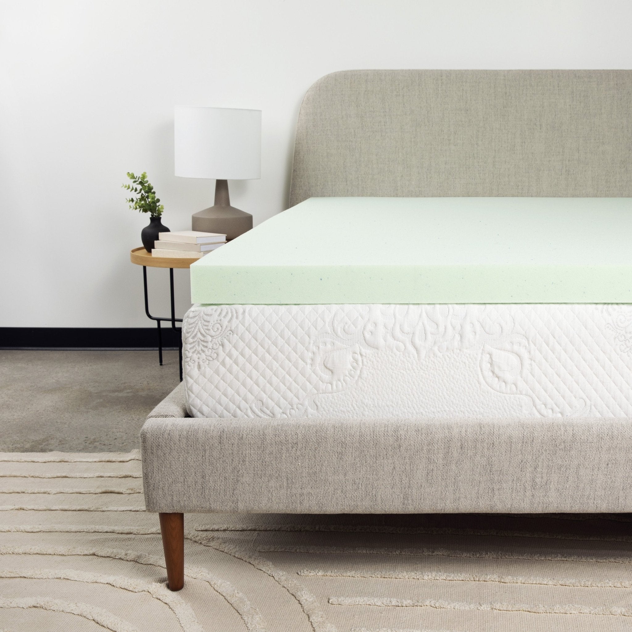 Bridgevine Home 3 inch Queen Size Cool Gel Memory Foam Mattress Topper - Tuesday Morning - Mattresses