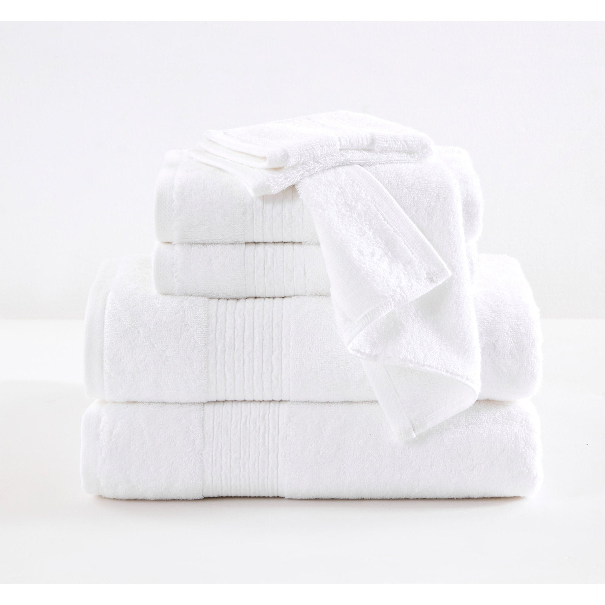 Brooklyn Loom Cotton TENCEL™ 6 Piece Towel Set - 4 Color Options - Tuesday Morning - Bath Towel Sets