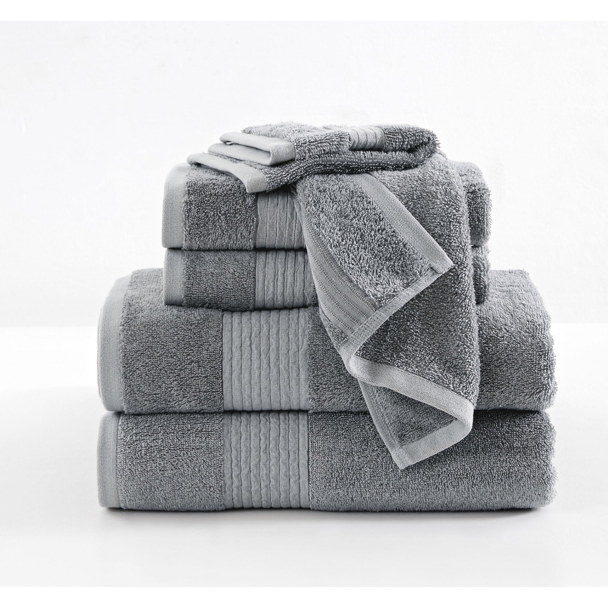 Brooklyn Loom Cotton TENCEL™ 6 Piece Towel Set - 4 Color Options - Tuesday Morning - Bath Towel Sets