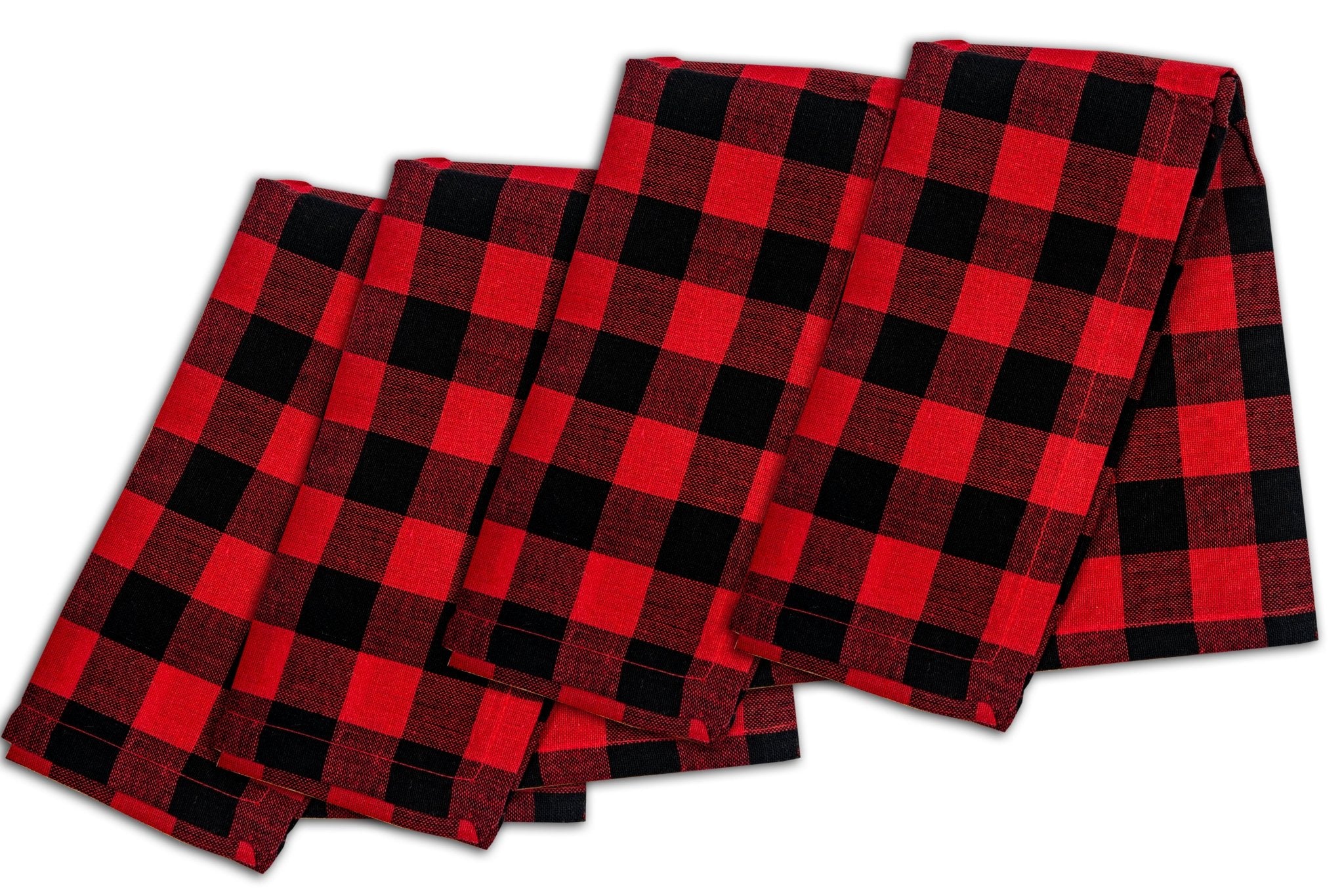 Buffalo Check 100% Cotton Napkin (Set of 4) - Tuesday Morning - Cloth Napkins