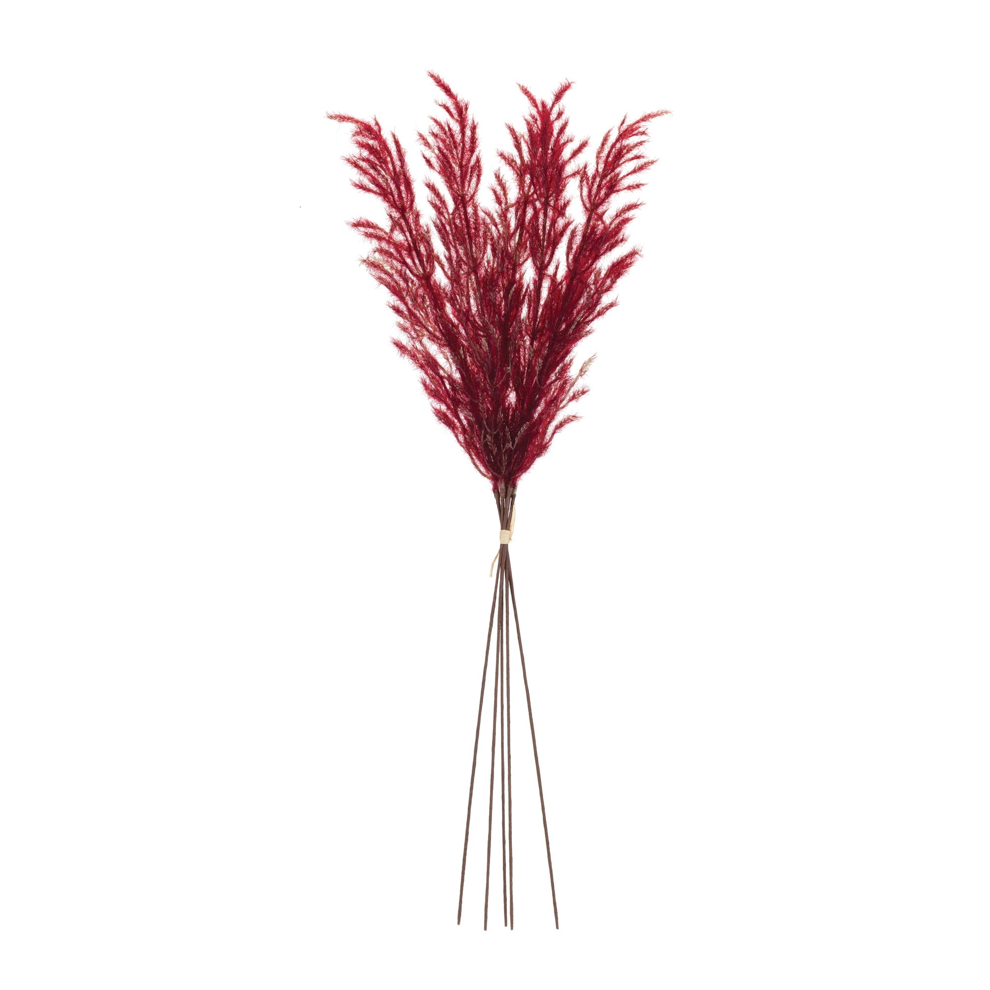 Burgandy Plume Bundle (Set of 6) - Tuesday Morning - Faux Flowers