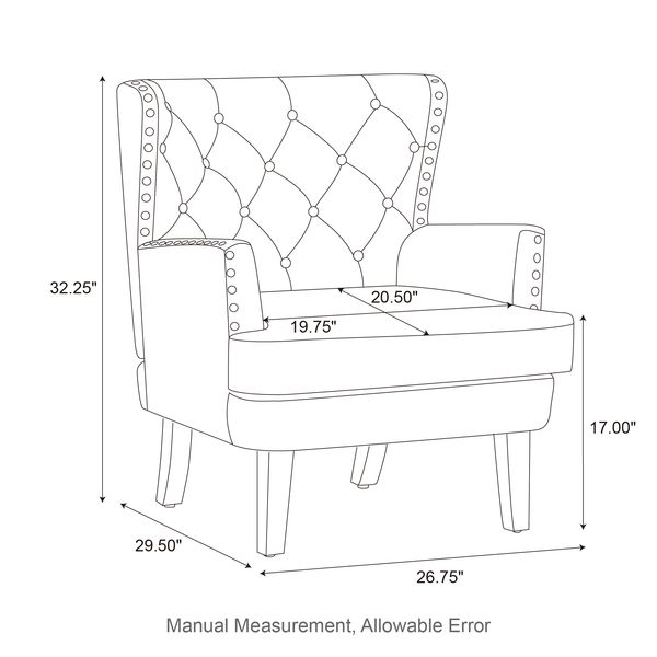 Button - tufted Accent Arm Chair - Tuesday Morning - Chairs