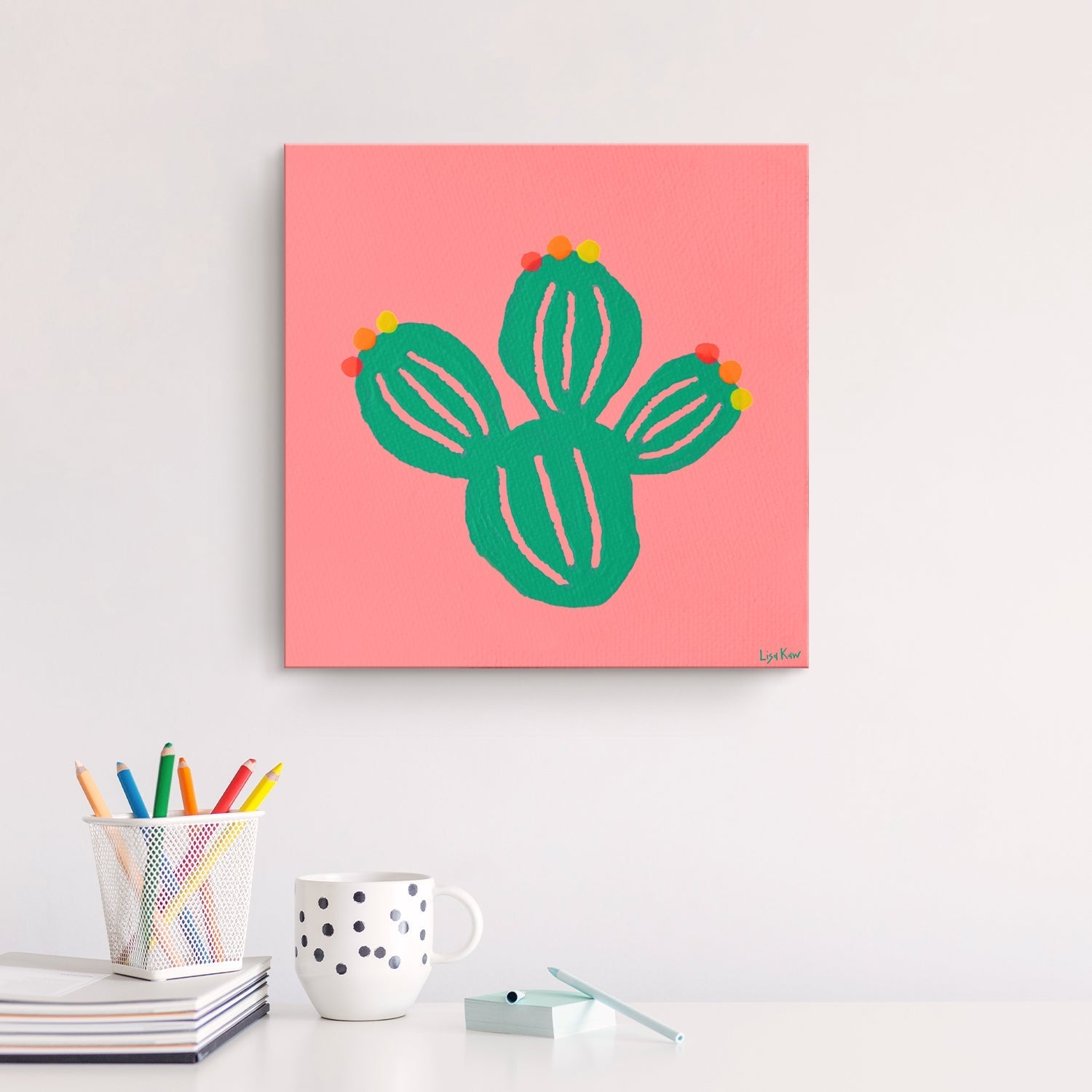 Cactus' Wrapped Canvas Wall Art - Tuesday Morning - Wall Art