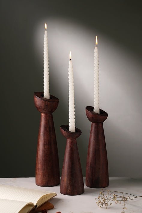 Candle Holder Large Brown - Tuesday Morning - Candle Holders