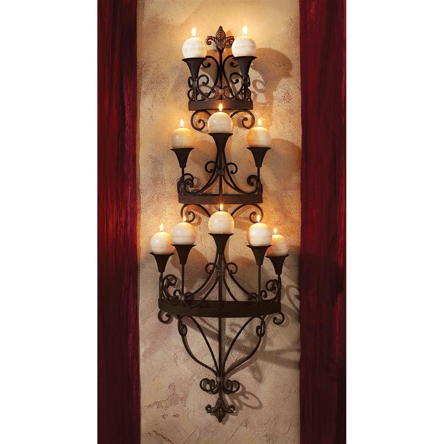 Carbonne Candle Chandelier Wall Sconce - Tuesday Morning - Wall Sconces