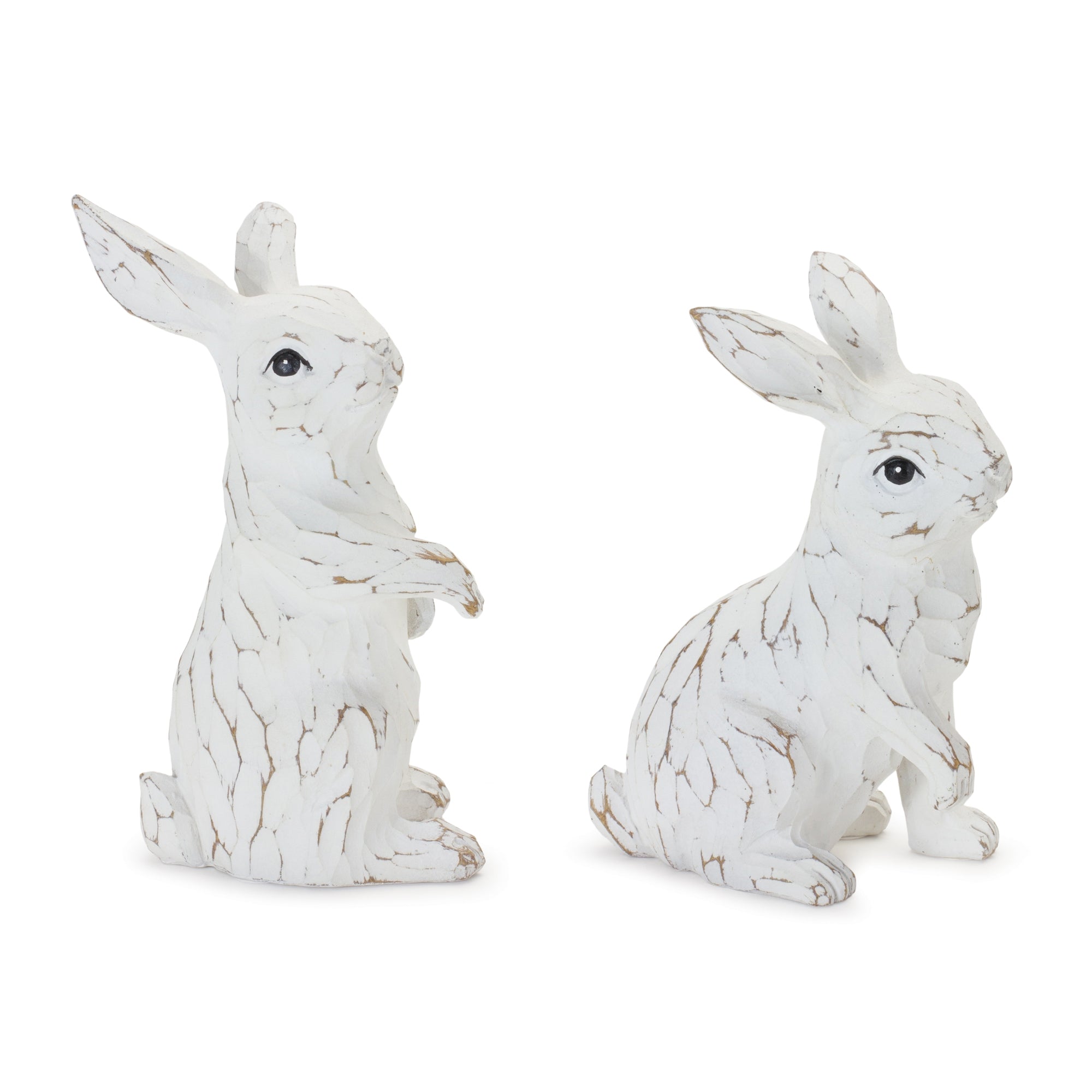 Carved Bunny Figurine (Set of 2) - Tuesday Morning - Decorative Objects